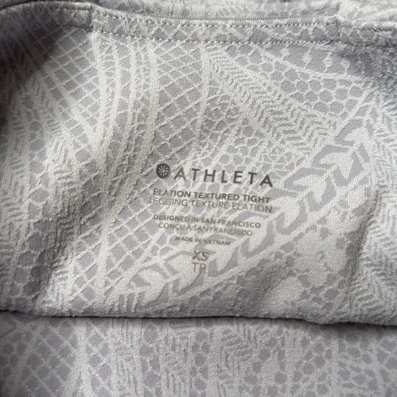 Athleta Elation Textured Tight Dreamweaver Blue Star size XS leggings - Picture 4 of 12